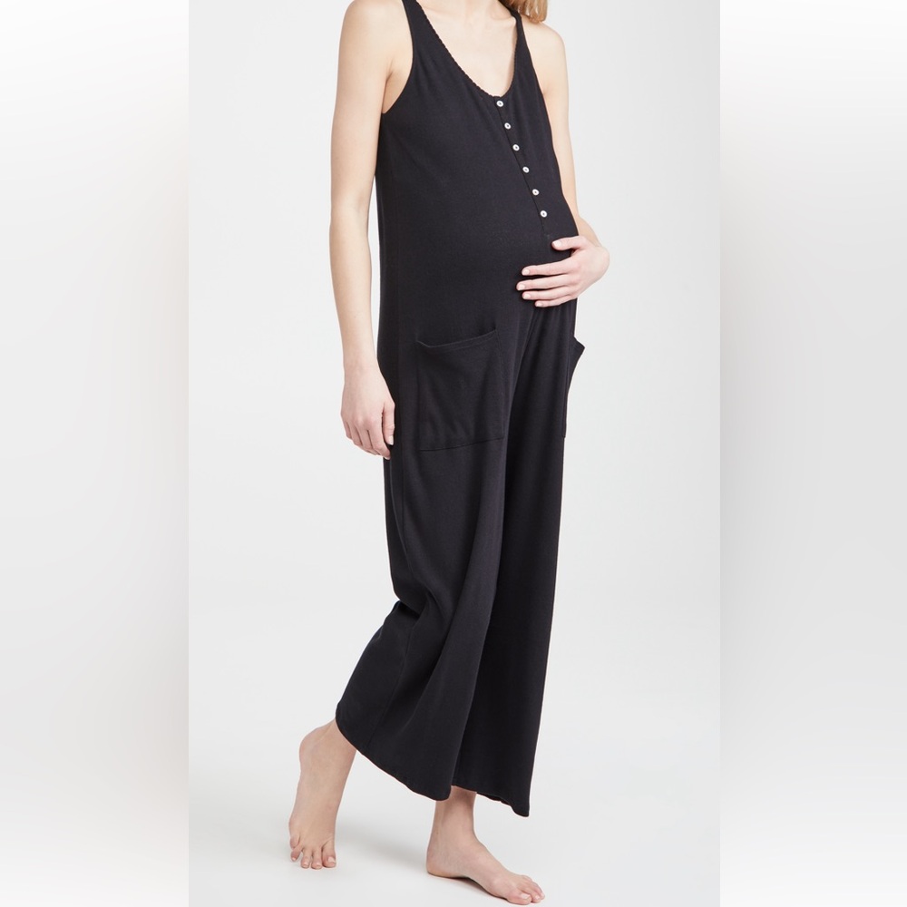 Hatch Black Maternity Jumpsuit